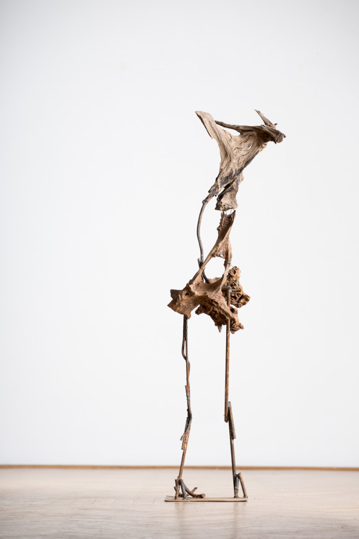 Satyr, iron, wood, 154 cm x 45 cm x 40cm, 2014. photo: Walter Wetzler