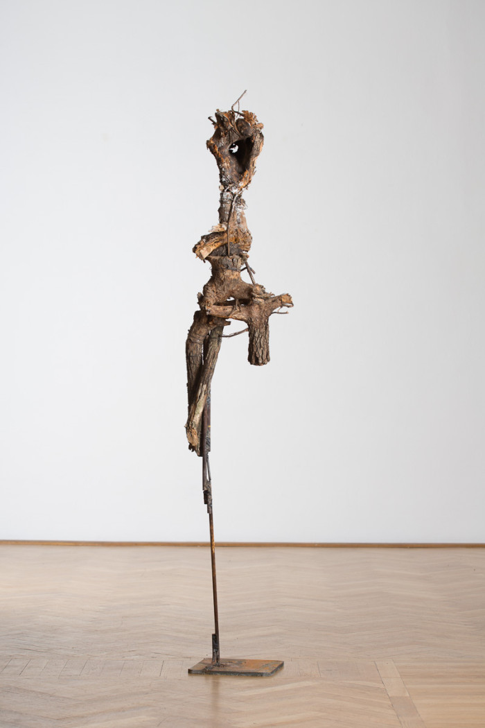 Daphne 3, iron, wood, 220 cm x 45 cm x 35 cm, 2014. photo: Walter Wetzler